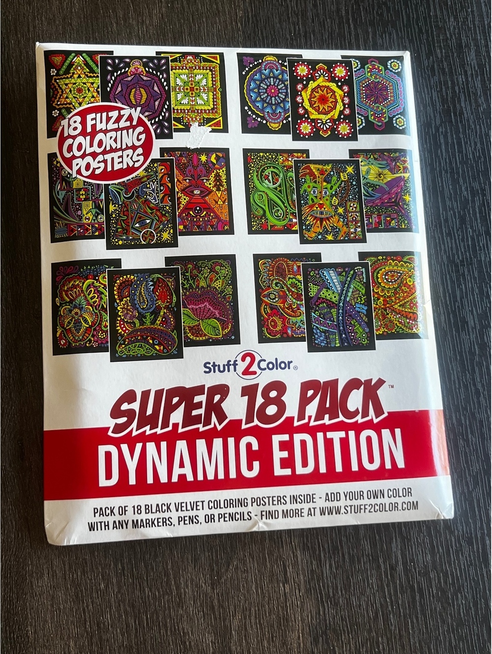 Stuff 2 Color Super 18 Pack Dynamic Edition Coloring Posters – New/Sealed
